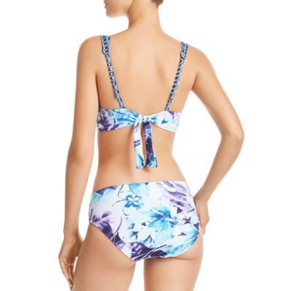 Tommy Bahama Aqua Petals High Waist Bikini Bottoms XXS/TTP - Picture 2 of 9